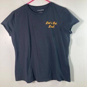 Womens Harley Davidson Tee Shirt Freedom For the Soul Black L Cotton